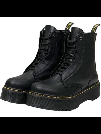 Dr Martens Sinclair Milled Smooth Leather Platform Black