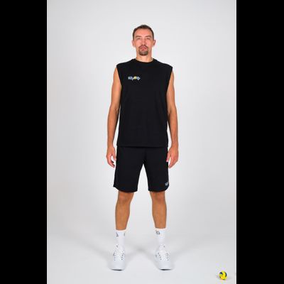 Футболка тренировочная БЕЗ РУКАВОВ Volleylife ЧЕРНЫЙ (размер с 50 по 54)