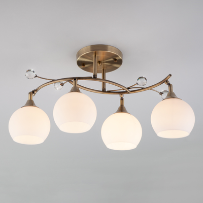 Люстра потолочная 4хЕ27 античная бронза 650834