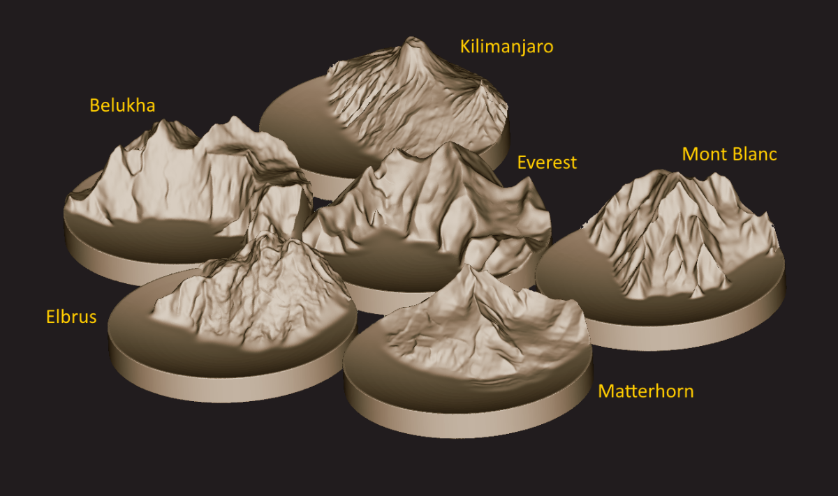 Тарелки дизайнерские "Горы"