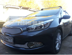 Защита радиатора KIA Ceed II 2012-2015 chrome низ