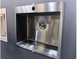 Мойка из нержавеющей  стали  60х48BL ЧЁРНАЯ Amalet