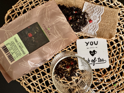 Черный чай со смородиной 200г