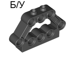 ! Б/У - Technic, Pin Connector Block 1 x 5 x 3, Black (32333 / 4141810 / 6271358) - Б/У