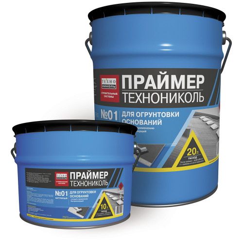 Праймер битумный Технониколь №01 ведро 20л купить по цене 4232 ₽ в ...