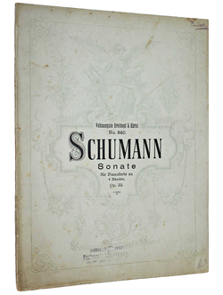Schumann R. Sonate 2 fur pianoforte. Op. 22.