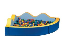 Сухой бассейн угловой «Волна» 185х185х30(48)х15 (разборный)