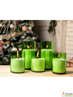 НАБОР СВЕЧЕЙ №3V (с винными подсвечниками)