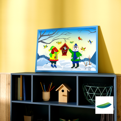 Постер "Скворечник" . Детская коллекция «Мишаня и Тимурчик».