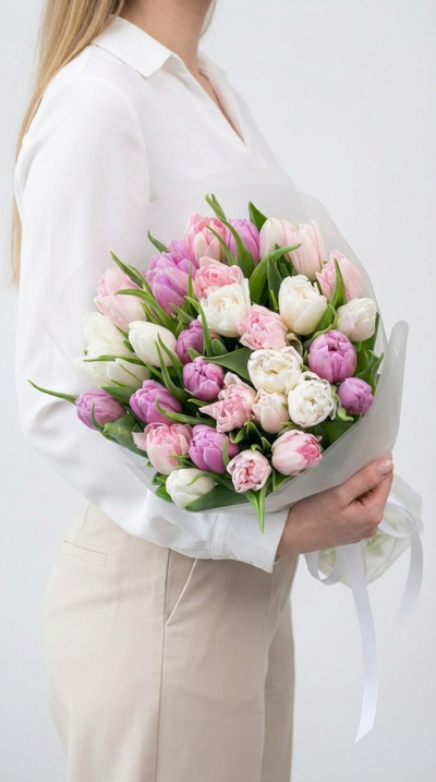 Букет цветов на 8 марта № 762