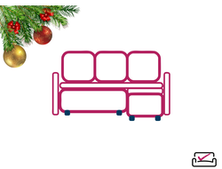 Чехлы на угловые диваны 180/370 см, с выступом 100/170 см