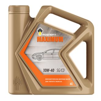 РОСНЕФТЬ Масло моторное Magnum Maximum 10W40 п/с SG/CD 4л