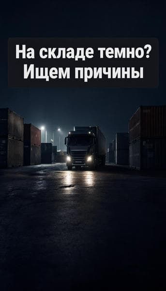 обложка статьи о проблемах освещения складов