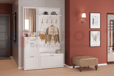 Прихожая КАРИНА ПК-1002 Снежный Ясень