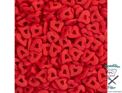 Посыпка "Сердца красные двойные с наклоном", 50 гр