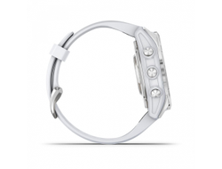 Умные часы Garmin Epix Pro (Gen 2) Standard Edition 42 мм, серебристый корпус, белый ремешок 010-02802-01