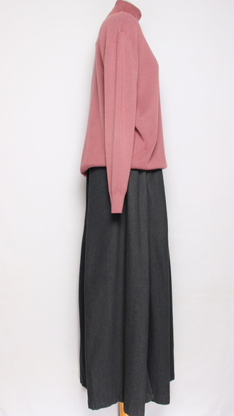 Свитер "ГЛАДКИЙ С ДЛИННЫМ РУКАВОМ " 7807 фуксия, чайная роза, бордо, розовый   р.52-56