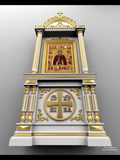 Киот напольный, 3d модель SketchUp