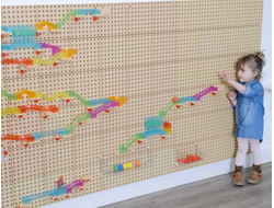 STEM Трек с мячом (кинетический), набор 120 элементов.