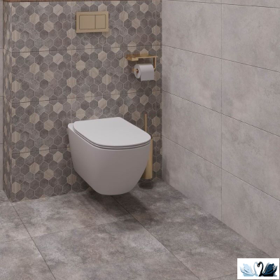 Керамогранит Belani Неда светло-дымчатый 30х60 см под бетон Береза керамика