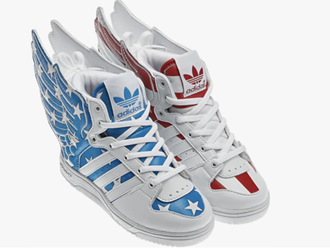 Adidas Jeremy Scott Wings 2.0 Usa Flag вблизи