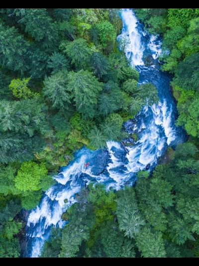 Картина обогреватель, спутниковое фото Белой Лососевой реки