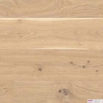 Паркетная доска Haro Дуб Пуро Белый Универсал 537548 структура