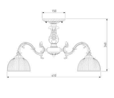60106/5 АНТИЧНАЯ БРОНЗА Caldera  КЛАССИЧЕСКАЯ ЛЮСТРА