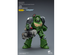 Терминатор Саламандр (Warhammer 40K) - КОЛЛЕКЦИОННАЯ ФИГУРКА 1/18 Salamanders Terminator with with Power Fist and Assault Cannon (JT03233) - JOYTOY
