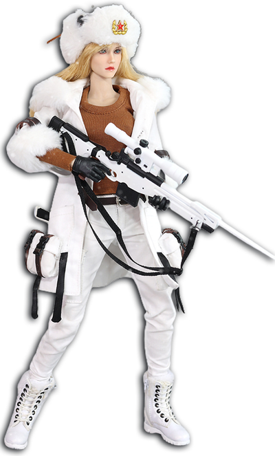 Лыжница-снайпер - КОЛЛЕКЦИОННАЯ ФИГУРКА 1/6 scale Snow Sniper (BBK018) - BBK