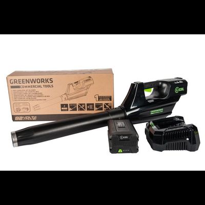 Аккумуляторная воздуходувка Greenworks GD82BLK5 set