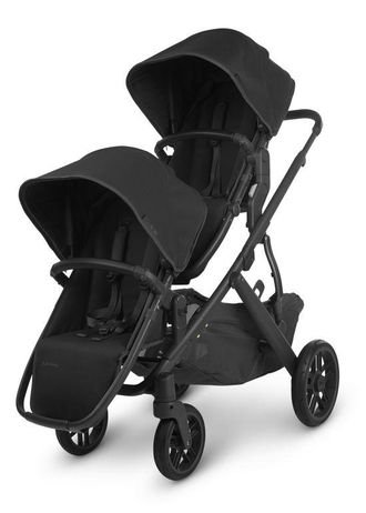 Коляска 2в1 для двойни UPPABaby Vista V2 Jake Черный (люлька 2шт и прогулка 2шт)