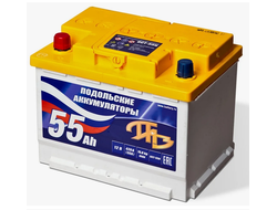Аккумулятор ПАЗ 55Ач п.п/зал.