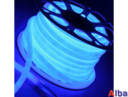 Неон круглый 220V Синий D16мм