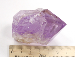 Аметист, аметрин, кристалл полированный со спиленным основанием, Бразилия (59*51*40 мм, 135 г) №37668