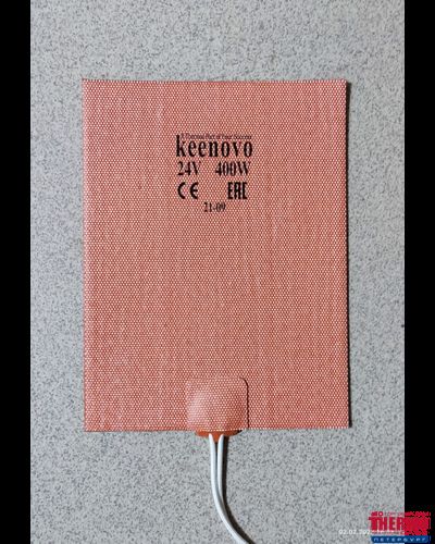 Гибкая нагревающая пластина 400 Вт 24 В (152х203) Keenovo (3М СКОТЧ, БЕЗ ТЕРМОДАТЧИКА)