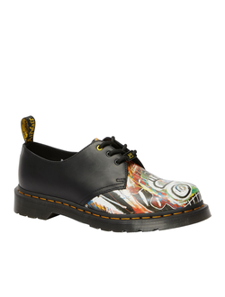 Полуботинки Dr. Martens 1461 черные с рисунком