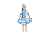 Карнавальный костюм детский Снегурочка "Снежка"