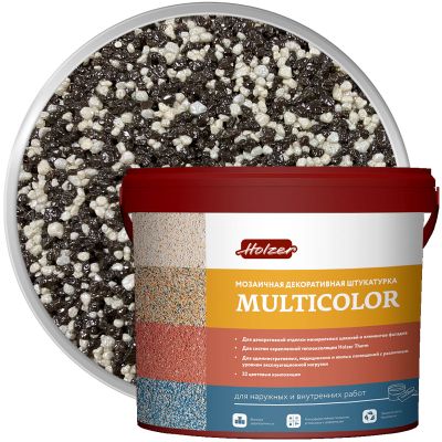 Штукатурка мозаичная акриловая HOLZER MULTICOLOR F-20 25 кг