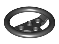 Technic, Steering Wheel Large, Black (2741 / 4125213)