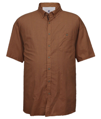 Классическая рубашка для мужчин большого размера арт. 153717-286 (цвет песочный)  Размеры 74-80