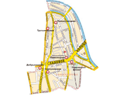 Щипковский, Монетчиковский, Б.Татарский пер., Большая Ордынка, Большая Серпуховская, Большой Строченовский, Вишняковский пер., Климентовский пер., Кожевническая, Малая Ордынка, Озерковский пер., Павла Андреева, ул.Пятницкая, Садовническая, Татарская.