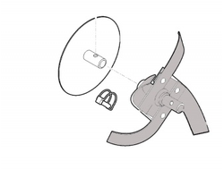 Комплект пропашки HB 445, 445R справа внеш.