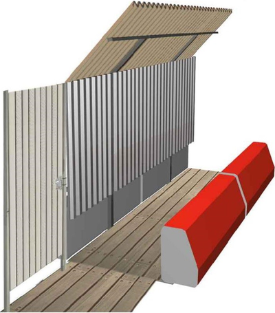 Защитно-охранное ограждение 3 АН + блок ФБС 24.4.6 (У) цена за п.м.
