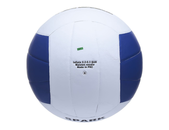 Мяч волейбольный Atemi SPARK синтетическая кожа Microfiber, бело-синий