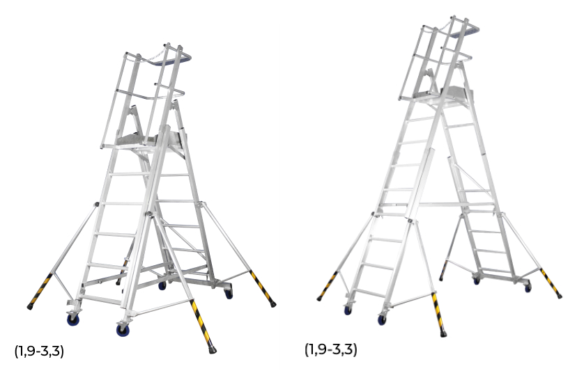 Лестница платформа телескопическая ЛПТА-3,3
