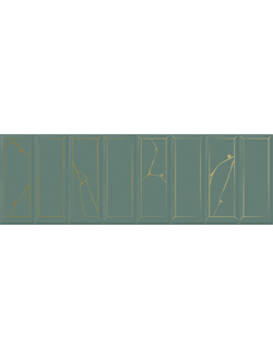 Настенная плитка декор Роса Рок 1664-0214 20х60 зеленый
