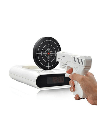 Будильник мишень с лазерным пистолетом Снайпер Gun Alarm Clock оптом