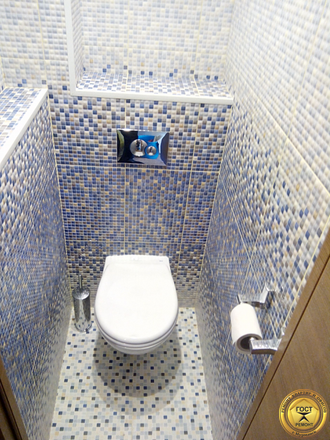 Ремонт дизайн интерьера туалета панелями под ключ фото и цены в Мурманске.