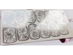 Фольгированный слайдер F 09 - Серебро